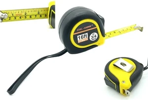 New Measuring Tape 16 ft x 3/4" SAE/METRIC ABS Body Belt Clip ,Sliding Thumb - Picture 1 of 1