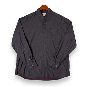 Carbon 2 Cobalt Herren Gr. Large Knopfleiste Hemd Langarm Baumwolle Lila - Bild 1 von 7