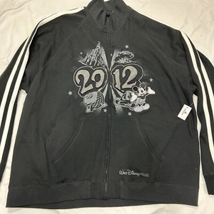 Disney Parks Mickey Mouse 2012 Men’s Full Zip Jacket Light Fleece Lined XXL NEW! - Picture 1 of 9