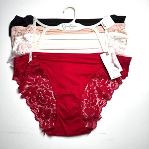 Jessica Simpson Initimates Women 5 Pack Ultra Fliirty Bikini Fit Panies Size S - Picture 1 of 11