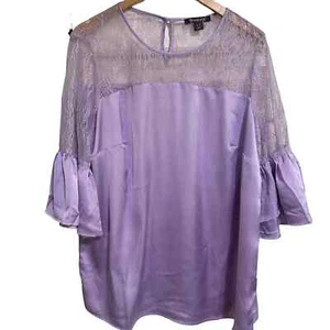 Roaman’s Flieder Glockenärmel Bluse 18 W Neu - Bild 1 von 5