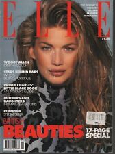 Elle UK  Version Fashion October 1992 Woody Allen Prince Charles 102419AME