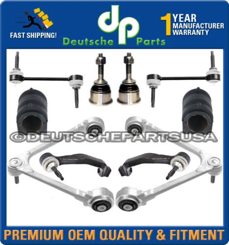 LINCOLN LS V6 UPPER LOWER CONTROL ARM ARMS BALL JOINT BUSHING Tie Rod Rods KIT - Image 1 of 1