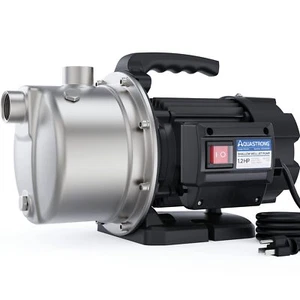 Aquastrong 1.2HP Portable Shallow Well Pump Garden Pump, 1209GPH, 115V, Stain... - Picture 1 of 6