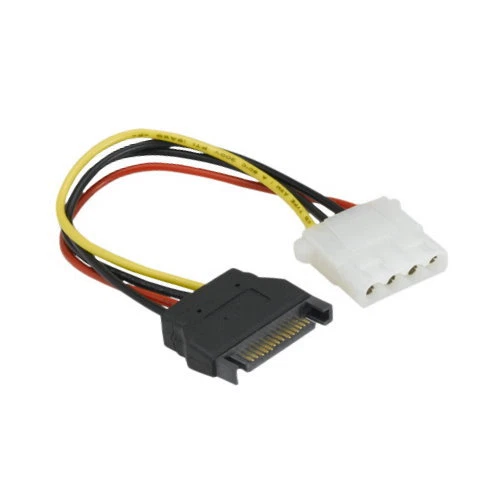 7" SATA to 5.25" Molex Converter Cable Power Cord for HDD PC ATX Power Supply UL - Image 1 of 1