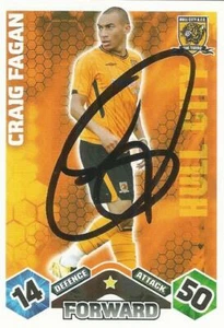 CRAIG FAGAN* SIGNED HULL 2009/2010 MATCH ATTAX TRADING CARD+COA - Picture 1 of 1