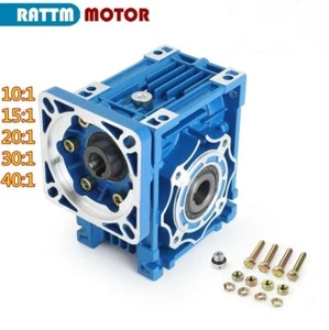 NMRV040 Schneckengetriebe Reduzierverhältnis 10:1 15:1 20:1 30:1 40:1 NEMA34 Schrittmotor - Bild 1 von 7