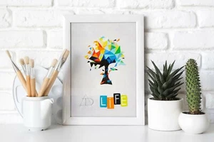 Moderne Abstrakte Kunst Deko Original Gemälde Acryl Gerahmt Weihnachtsgeschenk - Bild 1 von 4