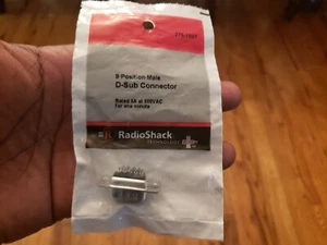 RadioShack 9 Position Male D Sub Connector 2761537 - Picture 1 of 1