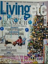 Living Etc UK Dec 2016 Festive Glamour Winter Bedrooms Homes FREE SHIPPING sb