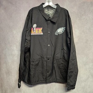 NWOT Mitchell Ness Philadelphia Eagles Super Bowl LIX Champion Coach Jacket 3XL - Picture 1 of 8