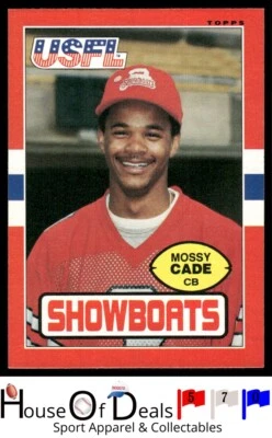 1985 Topps USFL #67 Mossy Cade Memphis Showboats Football card - Image 1 of 2