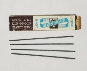 Vintage Koh-I-Noor Hardtmuth 2200 NOS 2mm 2H Drafting Lead 6 Pack Sleeve USA - Picture 1 of 3