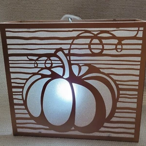 Soporte de luz de té Yankee vela calabaza otoño 3 cobre pulido color 220935G - Imagen 1 de 7