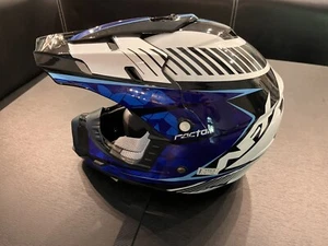 KIDS AFX MOTORCYCLE HELMET yth-S blue,black, white - Picture 1 of 6