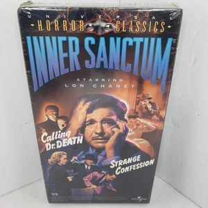 Inner Sanctum: Calling Dr. Death/Strange Confession VHS 1943 Lon Chaney Sealed - Picture 1 of 3