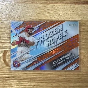 2024 Topps Pristine Kyle Schwarber Frozen Ropes /25 Orange Phillies - Picture 1 of 3