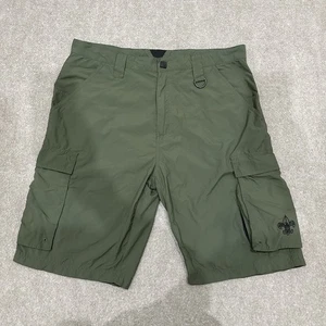 Boy Scouts Of America Centennial Uniform Shorts Adult Medium 34x10.5 Green - Picture 1 of 10