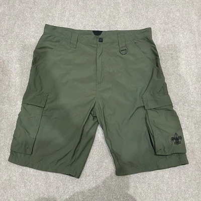 Boy Scouts Of America Centennial Uniform Shorts Adult Medium 34x10.5 Green - Image 1 of 4