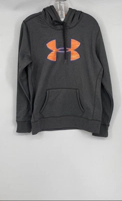 Sudadera con capucha Under Armour para mujer gris Coldgear manga larga talla mediana Foto 1 de 4