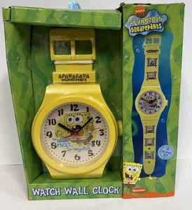 Nickelodeon Spongebob Schwammkopf Uhr Wanduhr Limited Vintage 2004 Neu im Karton - Bild 1 von 12