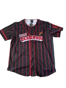 NWT Our Universe Marvel Deadpool & Wolverine Deadpool Baseball Jersey Size Large - Picture 1 of 5