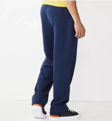 Pantalones sudor azul marino ultrasuave polar bolsillos de pierna recta para hombre XL de Tek Gear Foto 1 de 4