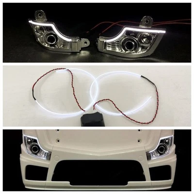 Vorne Tagfahrlicht für Tamiya 1/14 RC Lkw Scania MAN 1/10 RC Crawler Autos Teil - Bild 1 von 4