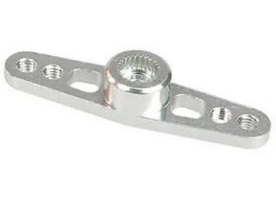 3Racing 3mm Aluminium Double Servo Arm for KO Propo/Sanwa - Silver Color - Image 1 of 2