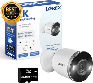 2K Wireless Security Camera Outdoor Indoor Wifi Spotlight Color Night Vision - Picture 1 of 10