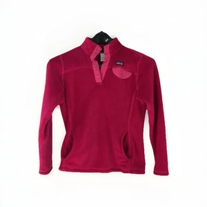 Girls Patagonia Pink Snap-T Fleece Pullover Jacket XL (14) - Picture 1 of 8