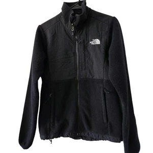 Chaqueta polar negra con cremallera The North Face XS Denali Polartec para mujer - Imagen 1 de 9
