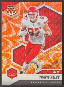 TRAVIS KELCE 2021 Panini Mosaic Orange Reactive Prizm #240 KANSAS CITY CHIEFS - Picture 1 of 2