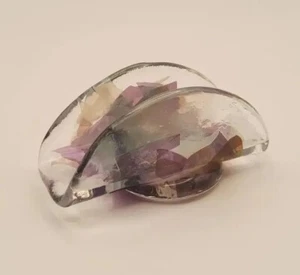 Kunst Glas Visitenkarten Halter - Bild 1 von 9