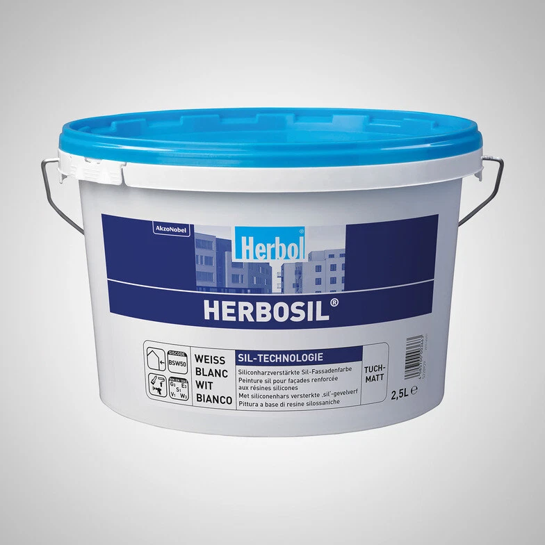 Herbol Herbosil Fassadenfarbe Siliconharz weichmacherfrei 2,5L (11,40€/1l) - Bild 1 von 1