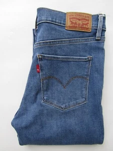 Levi's 311 women's jeans shaping skinny W26 L32 mid blue stretch denim LEVF816 - Picture 1 of 13
