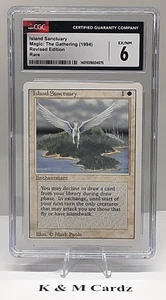 MTG - Revised - Island Sanctuary - Graded CGC 6.0 - Vintage - Picture 1 of 4