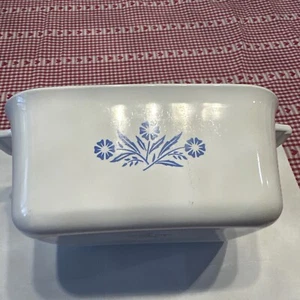 Corning Ware Vintage P-4-B BLUE CORNFLOWER 1 And 1/2 Qt CASSEROLE Loaf Pan - Picture 1 of 16