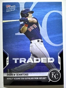 2021 TOPPS NOW #ST-1 ANDREW BENINTENDI SPRING TRAINING TRADED TO KC ROYALS SP - Picture 1 of 5