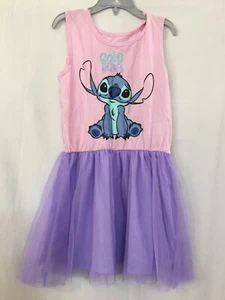New Disney Girls Stitch Dress with Tulle Skirt Size 5/6,6x - Picture 1 of 4