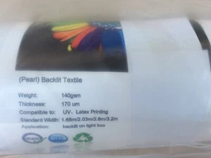 Pearl Backlit Textile inkjet roll - Picture 1 of 4