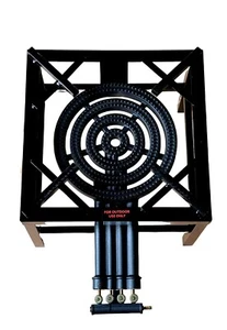 20.8KW 4 KEY HEAVY DUTY CAST IRON LPG GAS RING COOKER BURNER CATERING OUTDOOR - Picture 1 of 10
