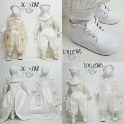 Romper for christening, BOY WHITE. Ropones de niÑa para bautizo, Blanco o beich - Image 1 of 4