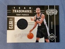 Tony Parker 2011 Panini Limited Basketball Game Jersey Relic  #11   27/99