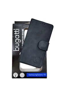 Original Book Case Mobile Phone Cover Samsung Galaxy A5 Black Bugatti - Picture 1 of 3