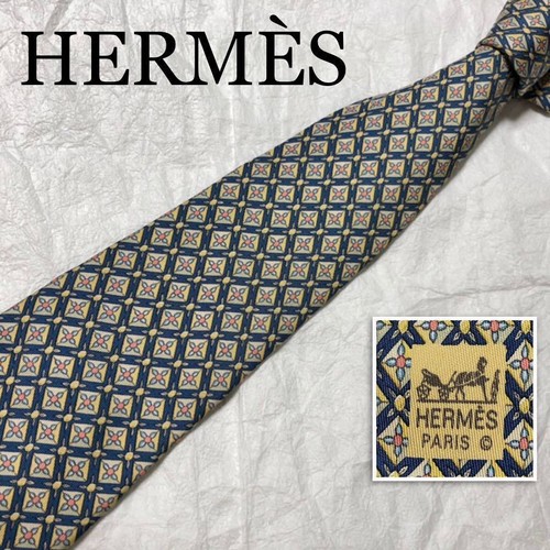 HERMÈS Cravatta uomo HERMES Francia vera seta cravatta abito classico lusso multicolore T137