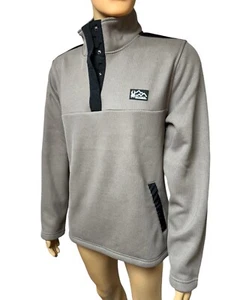 Maglione Pullover Spyder Uomo Marrone Cinder Poliestere 1/4 Snap - Taglia Media - Nuovo con etichette! - Foto 1 di 7