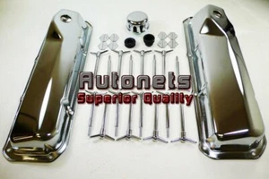 Ford Chrome Motor Dress Up Kit 351C-351M-400M V8 1968-01 Tuerca de ala de respiro alto - Imagen 1 de 1