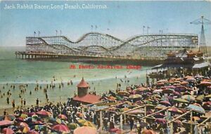CA, Long Beach, Californie, Jack Rabbit Racer Roller Coaster