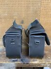 slanted Black 16” saddle bags with Pyle Driver speakers